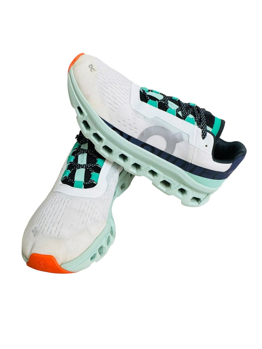On Cloudmonster Women’s 9.5 Undyed White Creek CloudTec Running Shoes